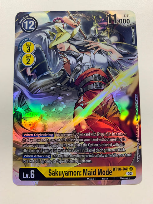 Sakuyamon: Maid Mode BT10-041 (Alternate Art) | FULL HOLO | Orica PROXY